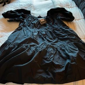 Who What Wear tiered black short sleeve dress-nwt